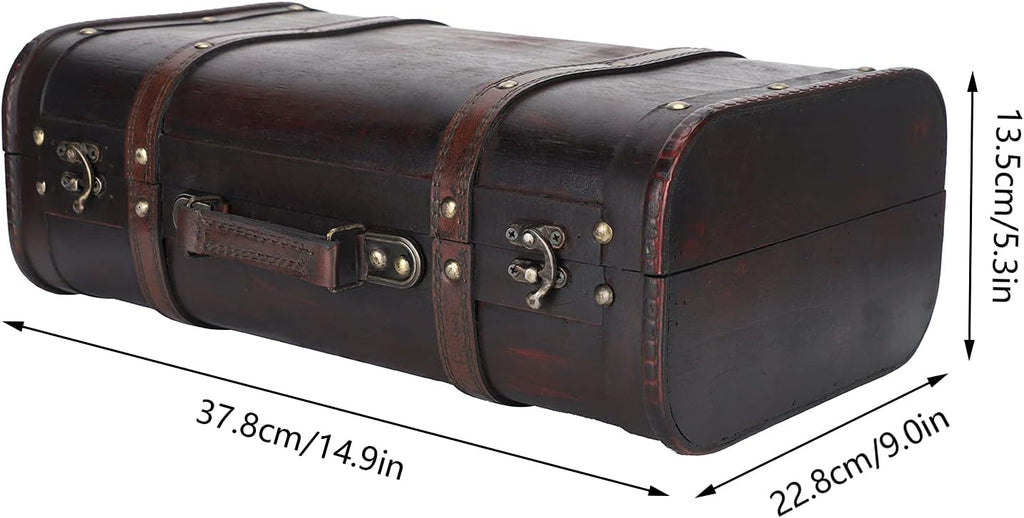 Antique Wooden Suitcase M7874
