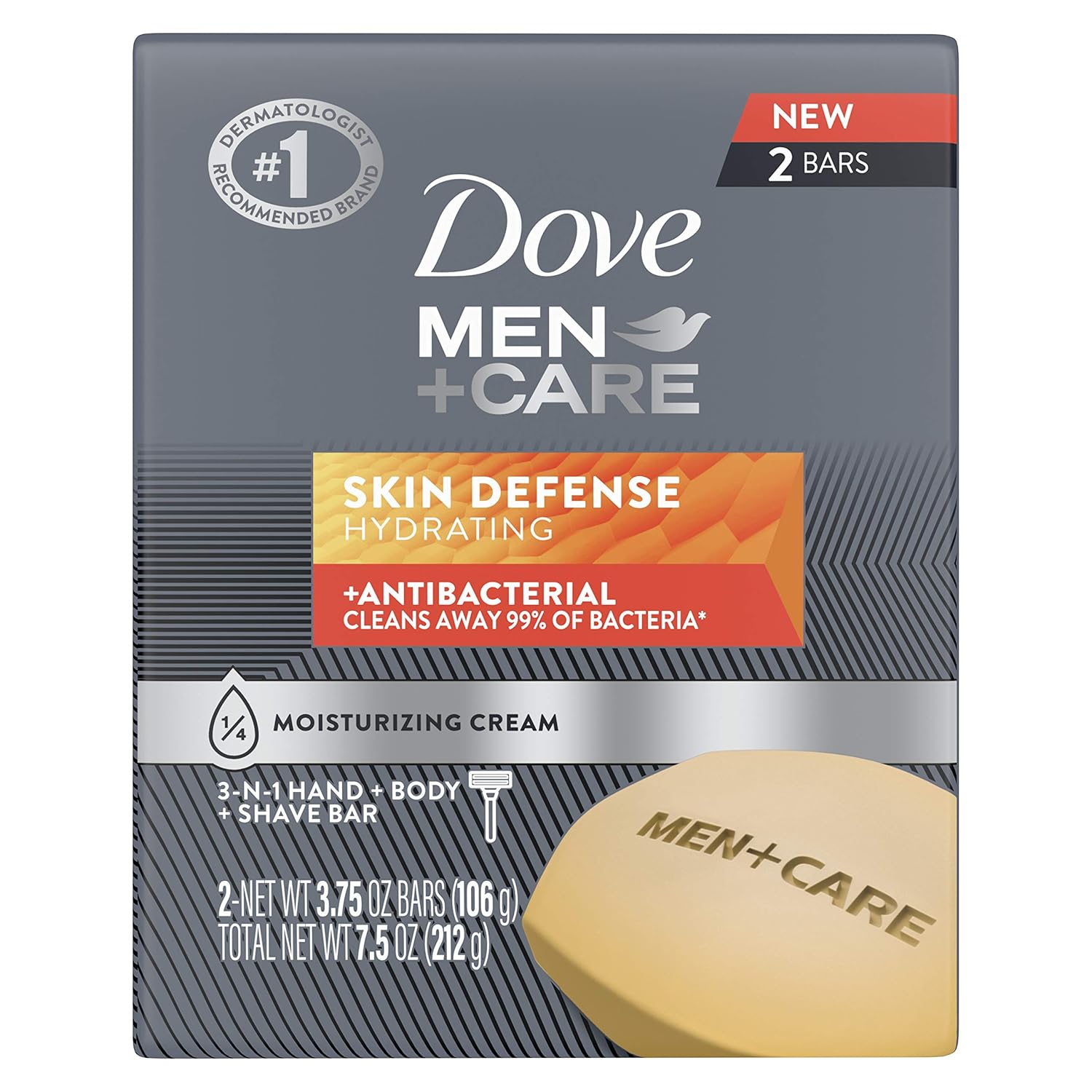 3.75 oz Cream Soap Bar, 2 Count B312