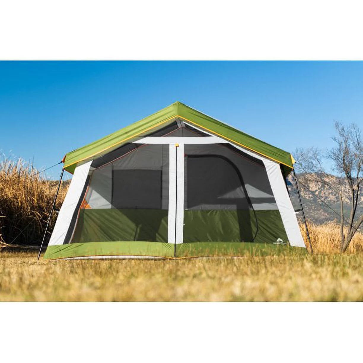 8-Person Family Cabin Tent with Screen Porch, Green Q56587