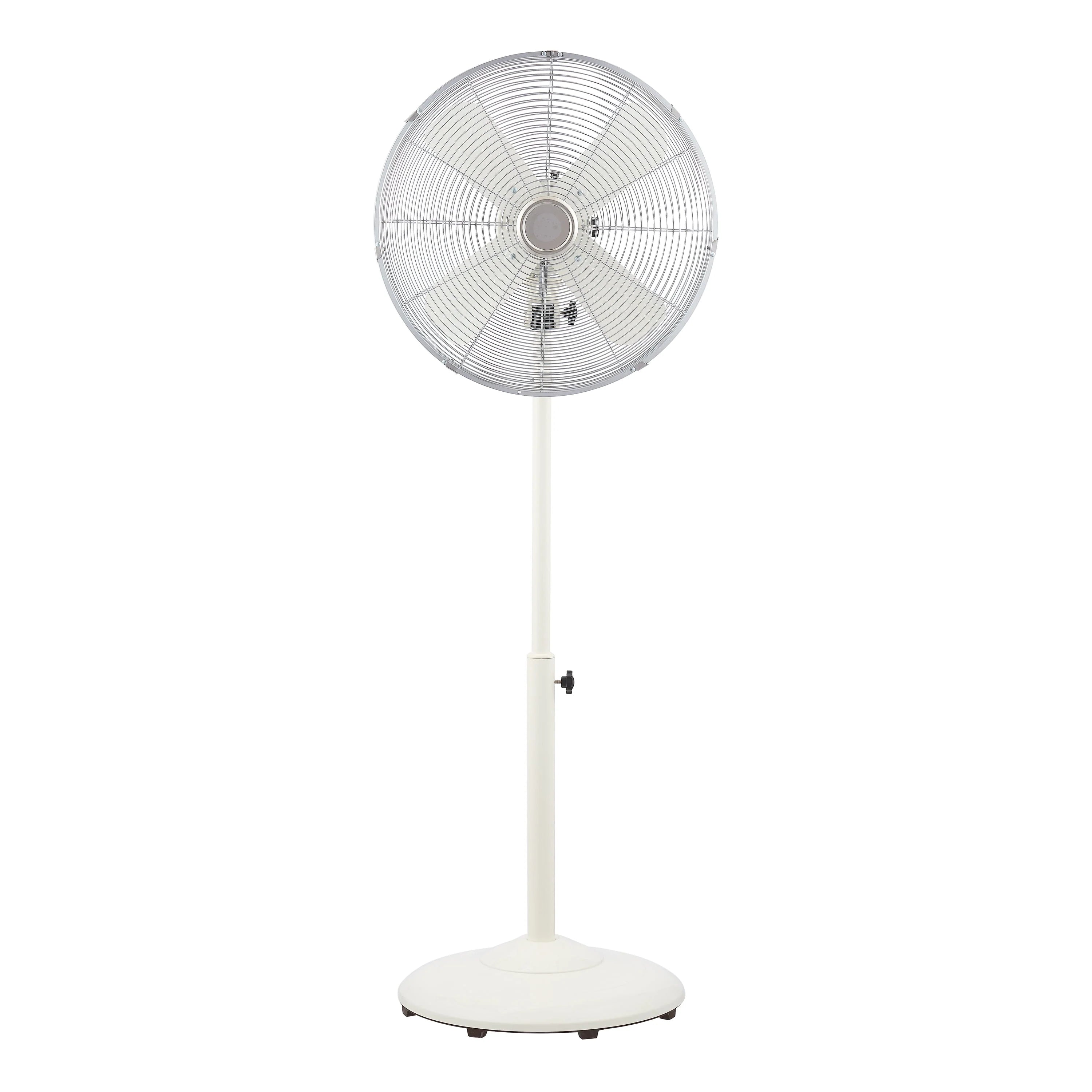 16 inch Adjustable Height Oscillating 3-Speed Metal Stand Fan in Red Z984