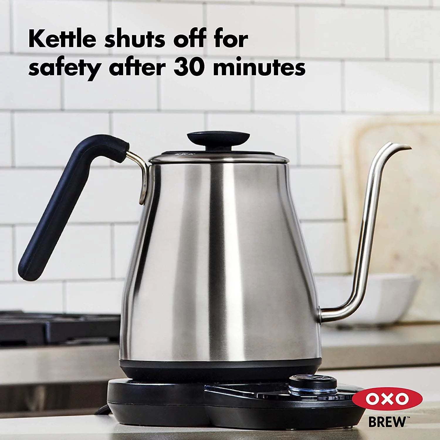 Stainless Steel 1L Adjustable Temperature Electric Gooseneck Kettle W946
