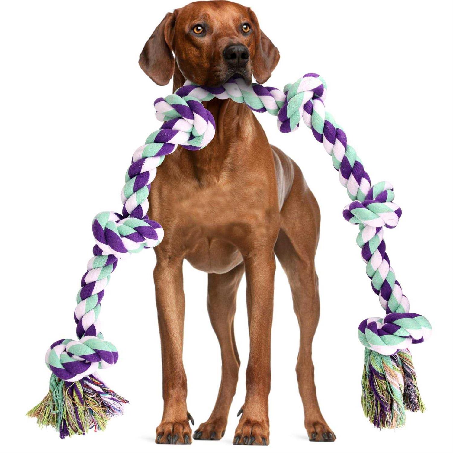 42In 6 Knots Indestructible Dog Rope Toy H65344