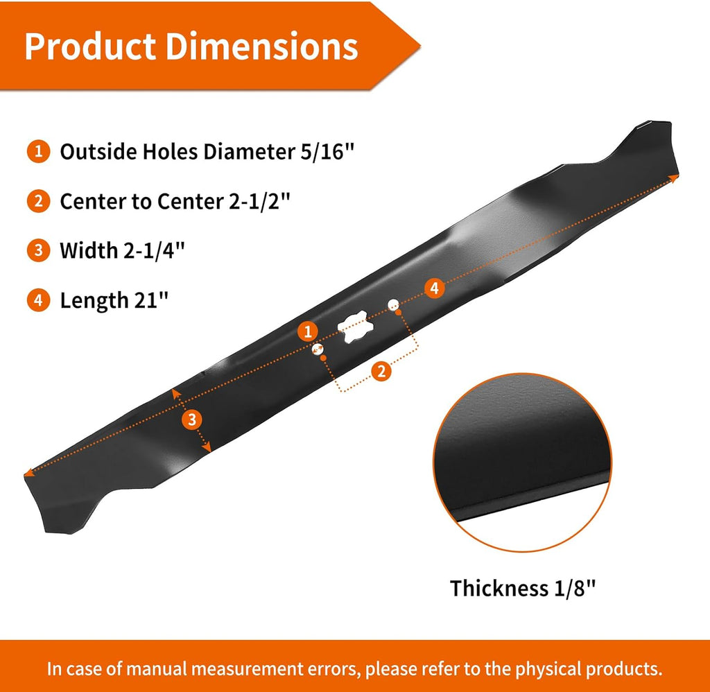 Mower Blade for 21" Deck, 1 Pack R495205
