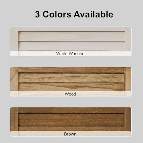 6 Panels Brown Folding Wood Room Divider with Shelves R7795