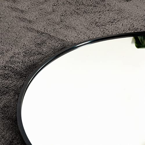 Arched Floor Mirror, 58" Full Length Mirror with Stand, Aluminum Frame - Black G72917