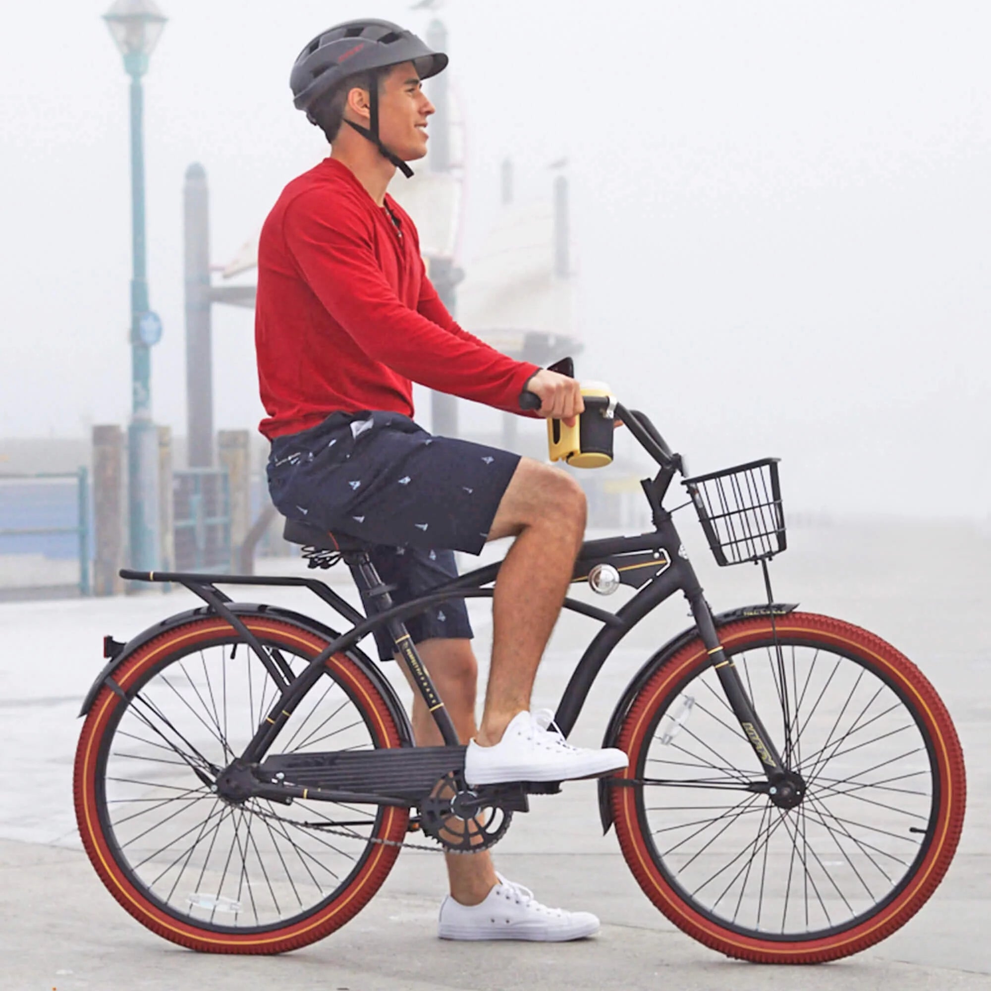 Charcoal 26 In. Single-Speed Cruiser Bike S756
