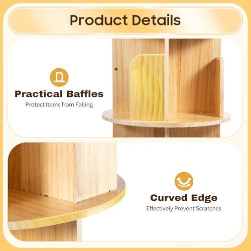 360 Display 4 Tier Wood Bookcase R9653