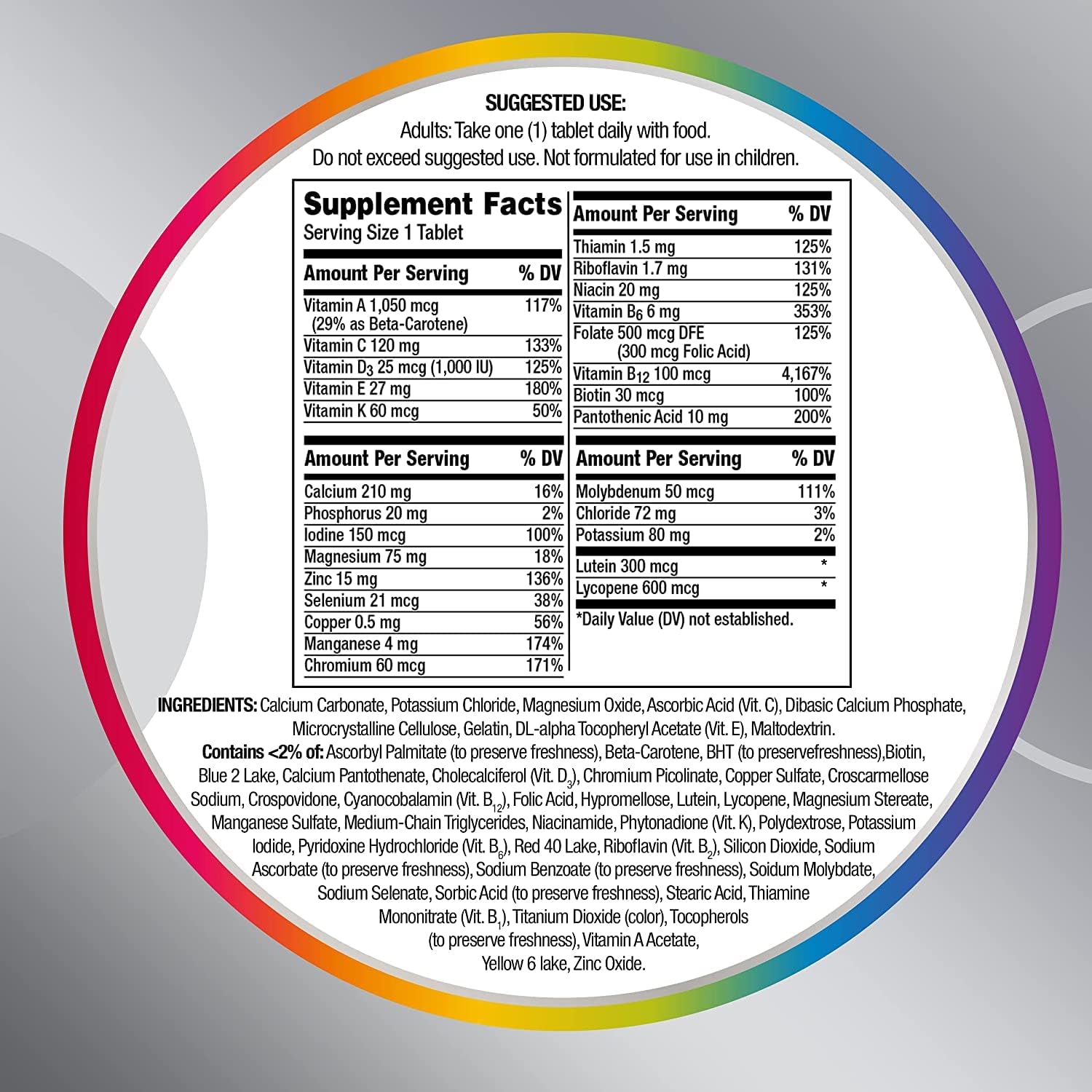 100 Tablets Multivitamin Multimineral (2 Pack) E373822