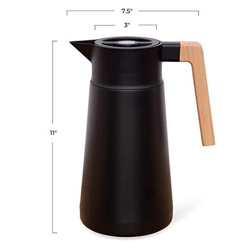 68 Oz Stainless Steel Insulated Coffee Carafe with Tea Infuser and Strainer L19603