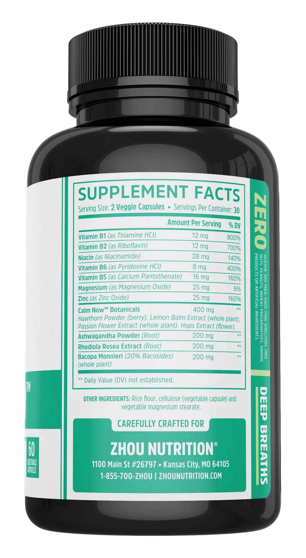 60 Ct Vegetarian Capsules O393907