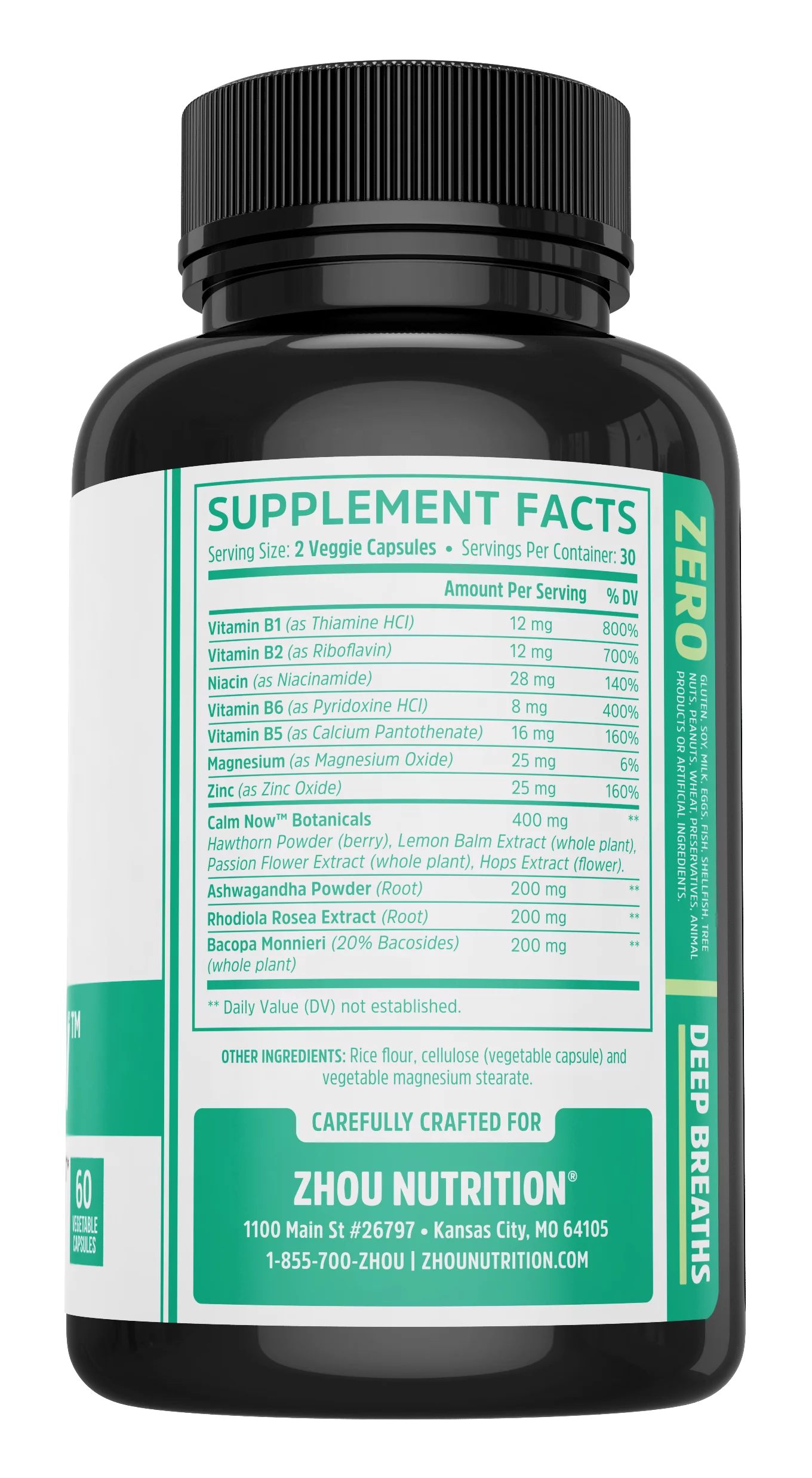 60 Ct Vegetarian Capsules O393907