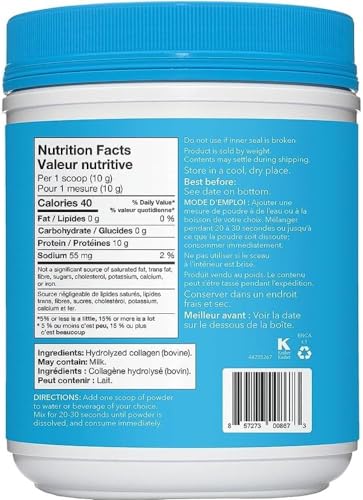 Unflavoured Collagen Peptides, 567 GR W7071