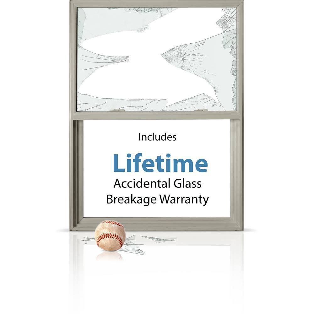30 in. x 48 in. White Single-Hung Vinyl Window with 6-Lite Colonial Grids B278