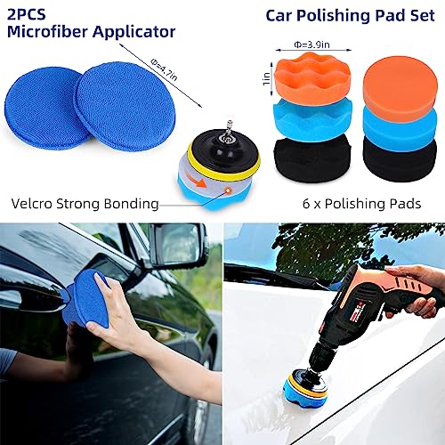 25PCS Car Detailing Kit with Drill Brush and Washing Mitt P917945