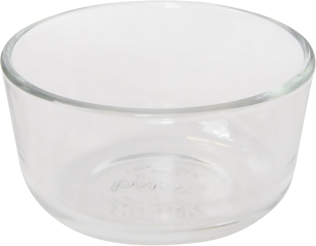 1-Cup Glass Bowls with Dark Blue Lids W940
