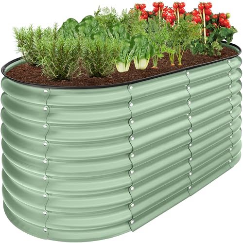 8x2x2ft Metal Raised Garden Bed, Charcoal V2175