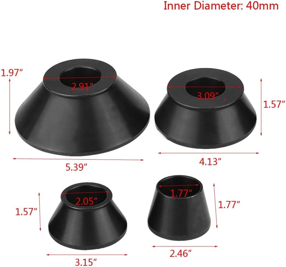 4pcs Carbon Steel Wheel Balancer Adapter Cones S6029