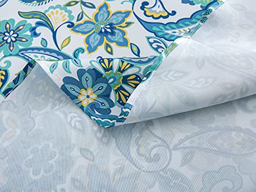 Yellow Flower Waterproof Fitted Tablecloth with Umbrella Hole U1879