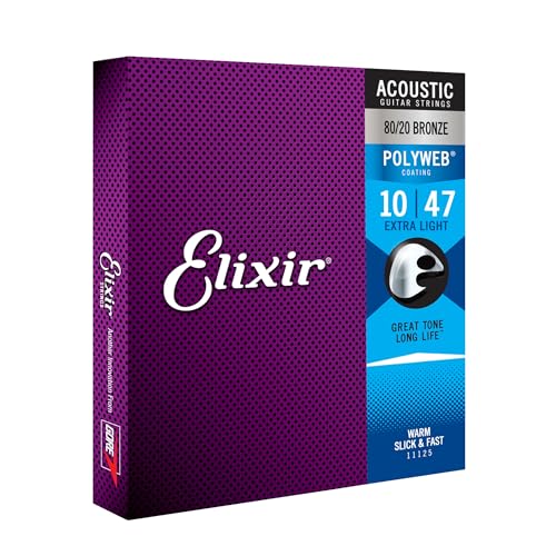 6 String Set Extra Light 80/20 Bronze Acoustic Guitar Strings P9559