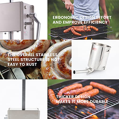15L Sausage Stuffer with 4 Stuffing Tubes L5850