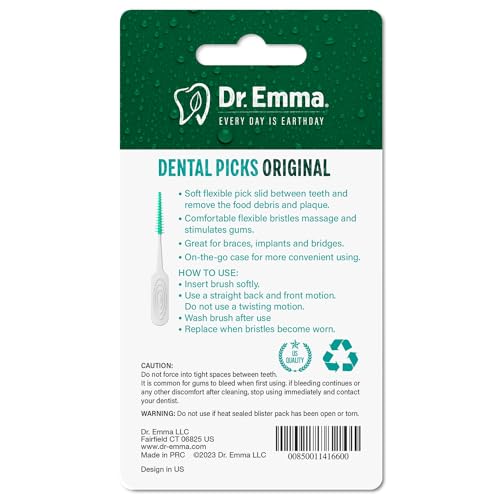 Mint Soft Rubberized Tooth Picks 100Ct/Pack, 2 Packs (200Ct) M834379