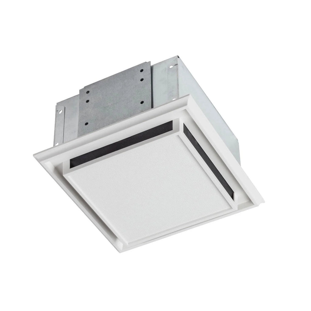 White Plastic-Grille Bathroom Ventilation Fan with Charcoal Filter B950502