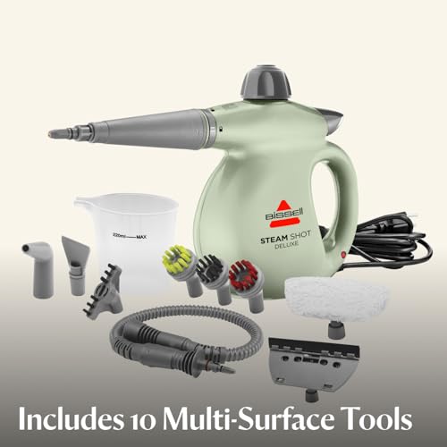 handheld pressurized steamer with 10 cleaning tools J6287