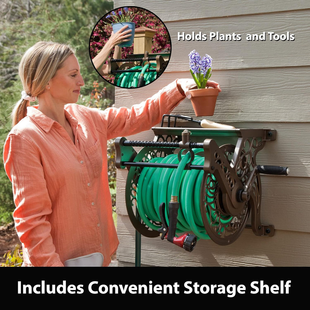 Bronze Decorative Wall Mount Hose Reel Z667408