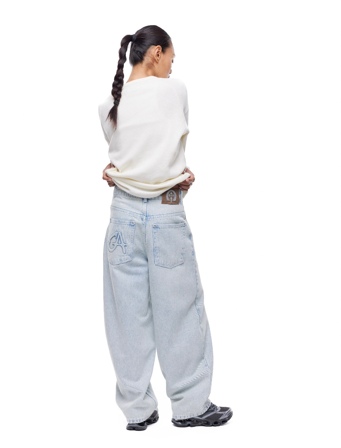 WAFFLE LONG-SLEEVE - CREAM