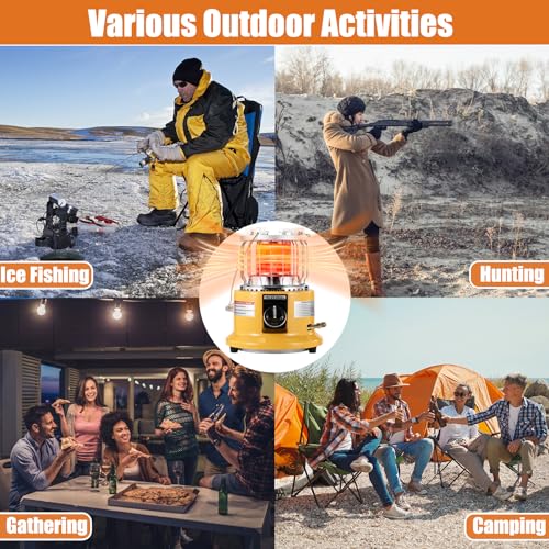 2 in 1 Propane Heater & Stove, 13000 BTU Portable Propane Heater with Handle P882545