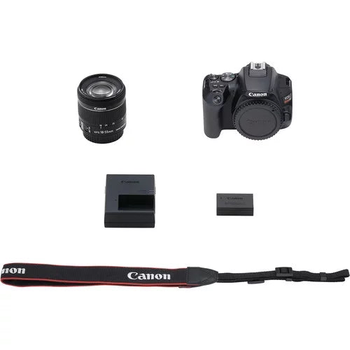 Black DSLR Camera with 18-55mm Lens H272637
