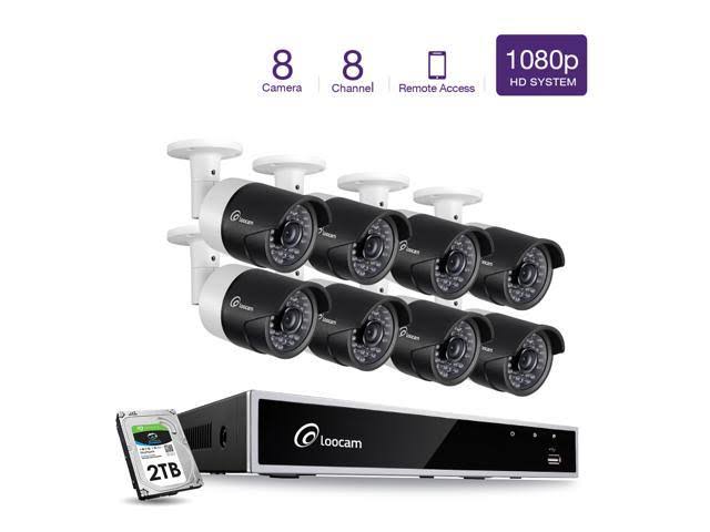 1080p 8 CH HD-TVI Video Security Camera System DVR Surveillance Kit A149478