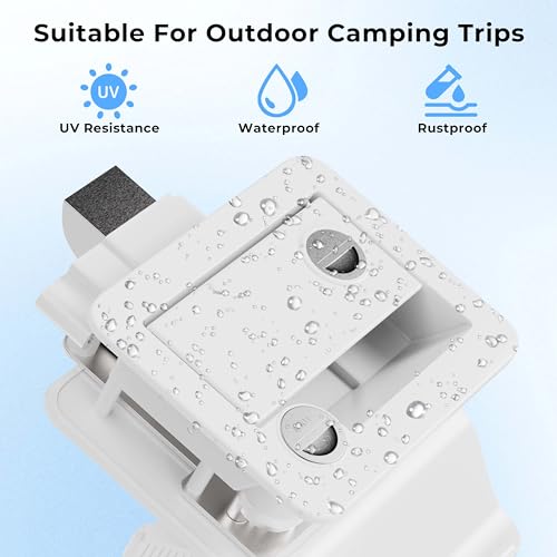100% Metal RV Door Lock with 4-Key Paddle Deadbolt E6152