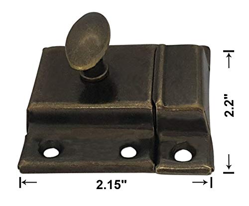 Oval Turn Cabinet Latch, Antique Copper, 1 Pack G490946