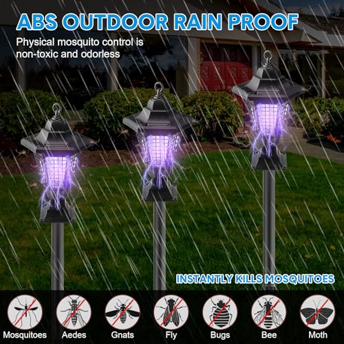 4 Pack Solar Powered Mosquito Zapper C4750