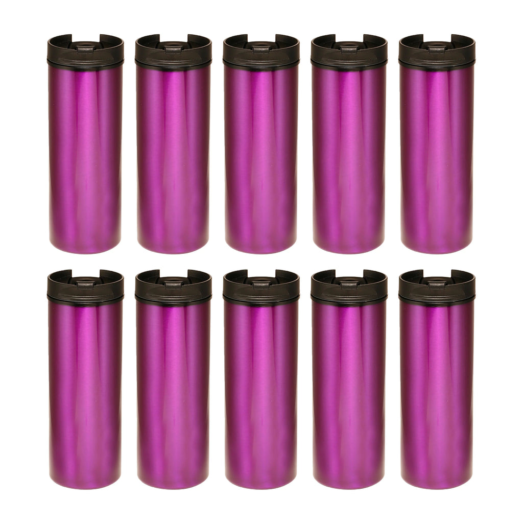 16 Oz Double Wall Tumbler Purple 10 Pack E8318