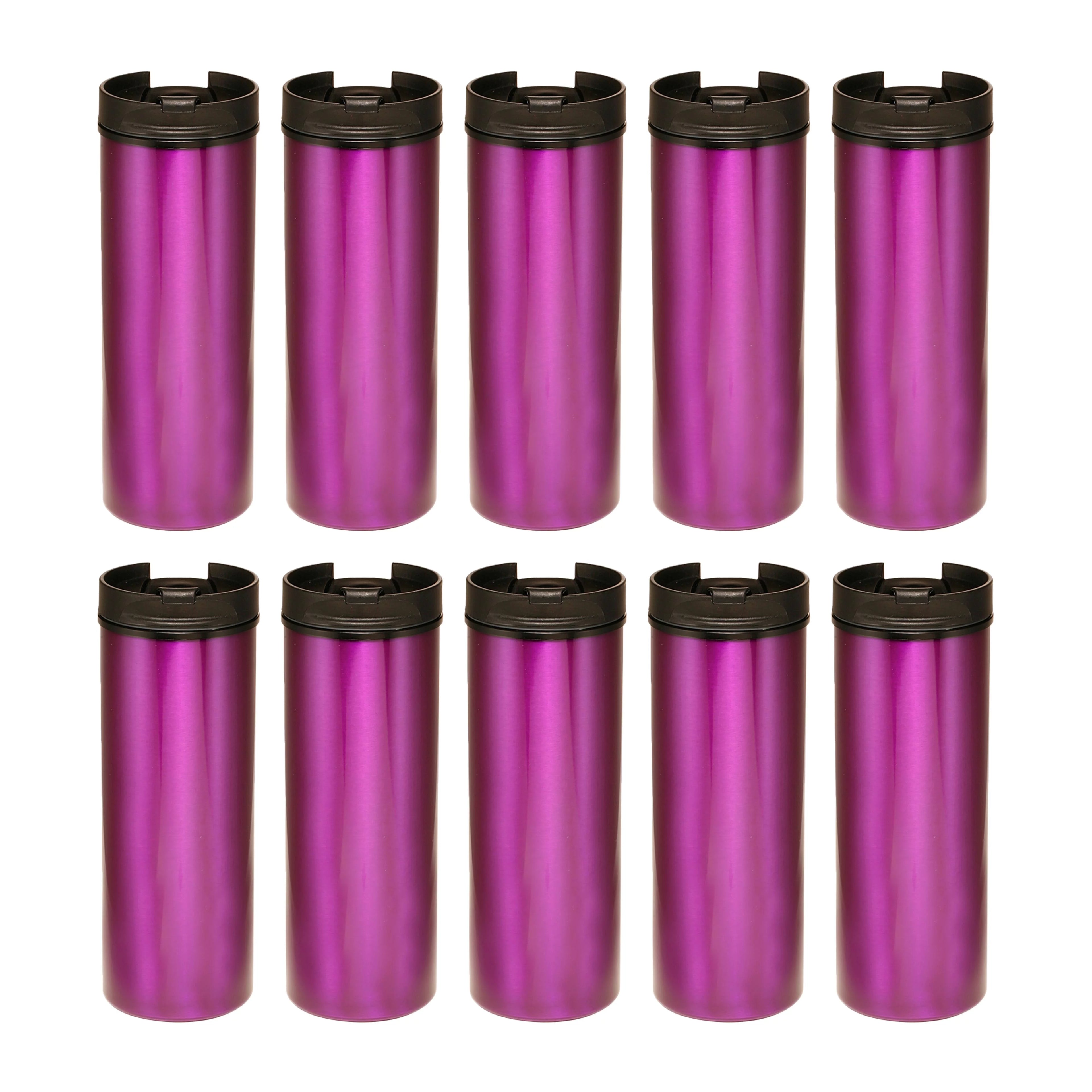 16 Oz Double Wall Tumbler Purple 10 Pack E8318