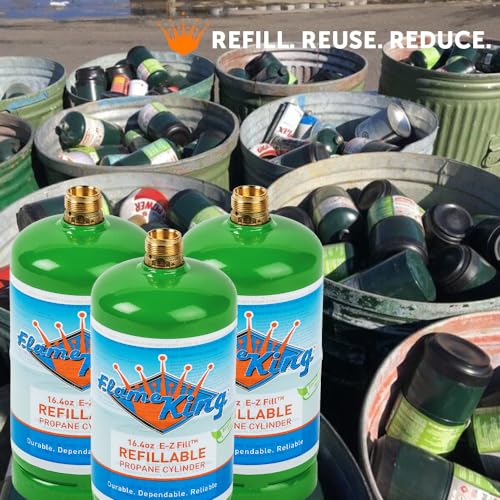 1LB Empty Propane Cylinder Tank, 16.4 oz (2-Pack) M74427
