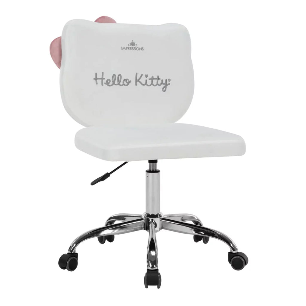Pink Swivel Vanity Chair with Wheels F74744