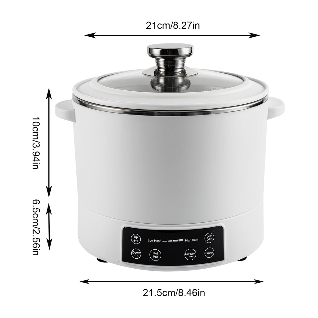 3L Electric Hot Pot with Steamer Nonstick Coating O7003