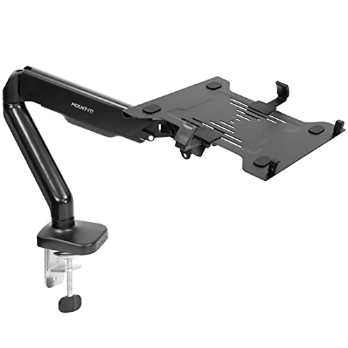 Full Motion VESA Monitor Desk Mount with Laptop Tray K670561