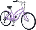 26 Inch 7 Speeds Steel Frame Beach Cruiser Bike V948728