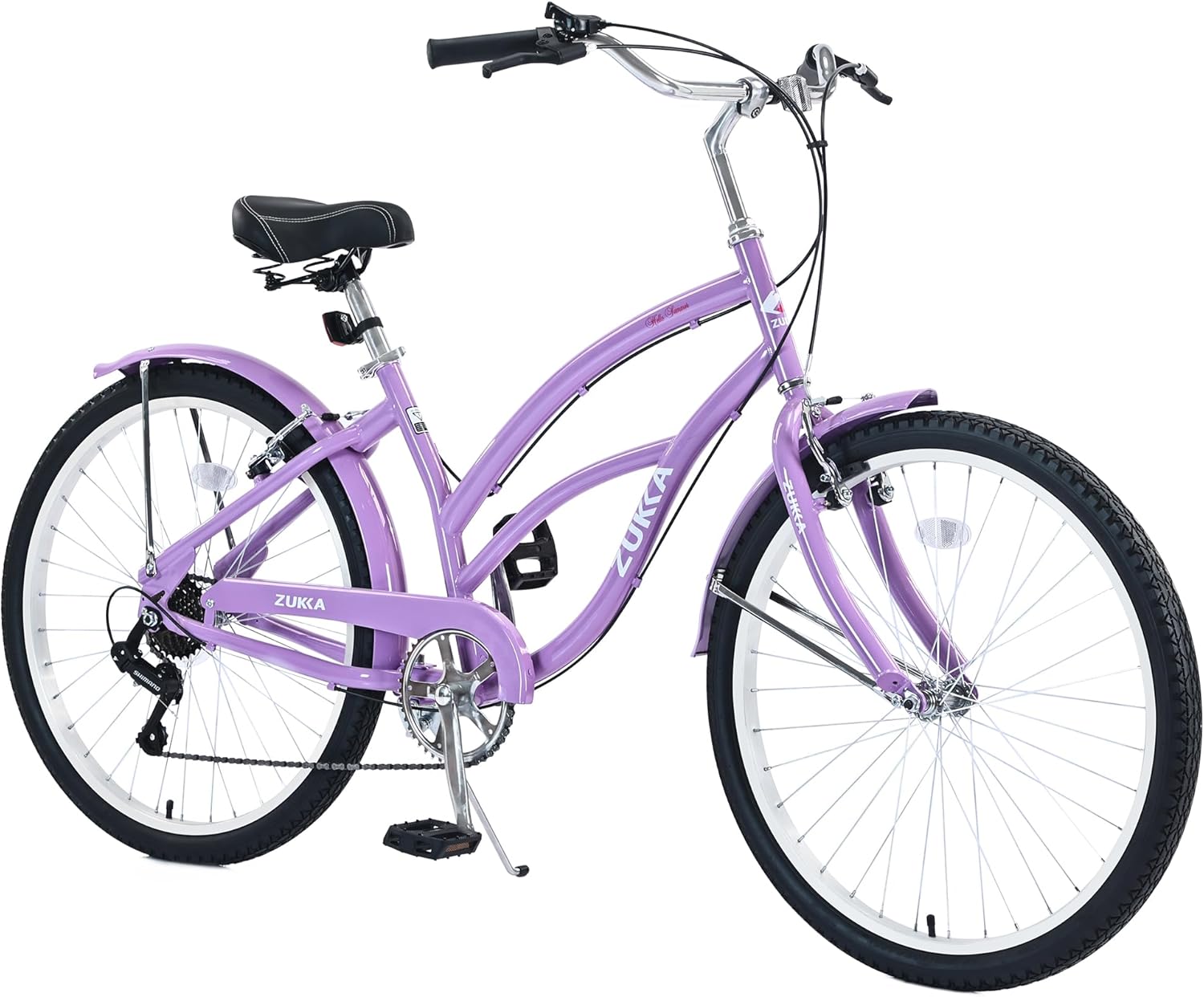 26 Inch 7 Speeds Steel Frame Beach Cruiser Bike V948728