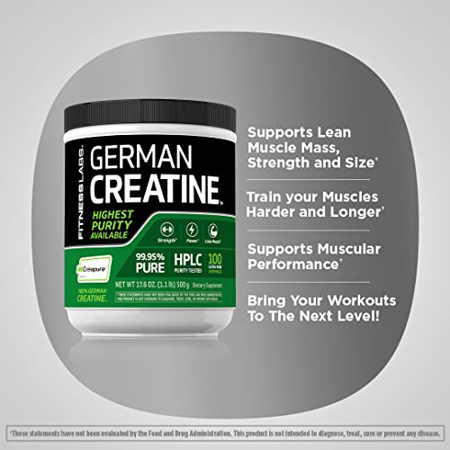 German Creatine Monohydrate Powder 1.1 lb 100 Servings J519466