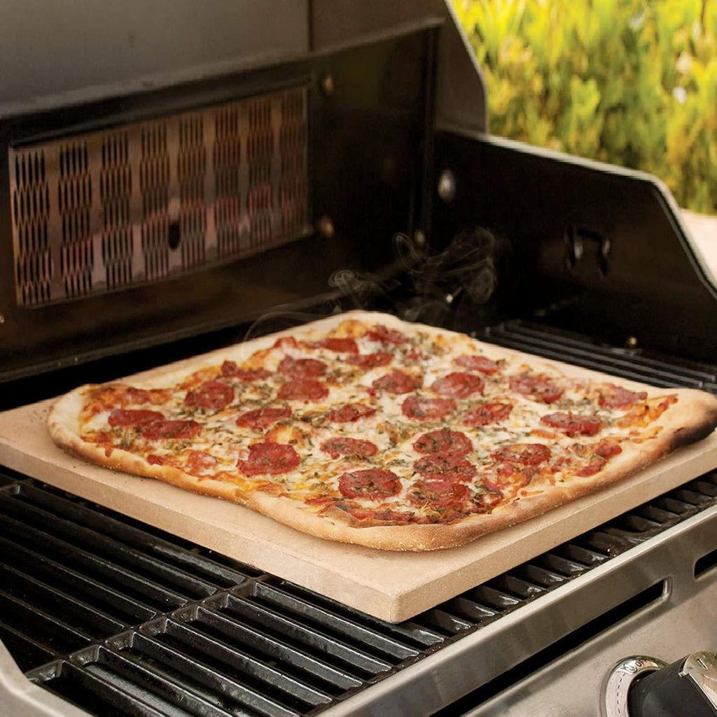 Rectangular Ceramic Baking Stone 15x12 Inch A383