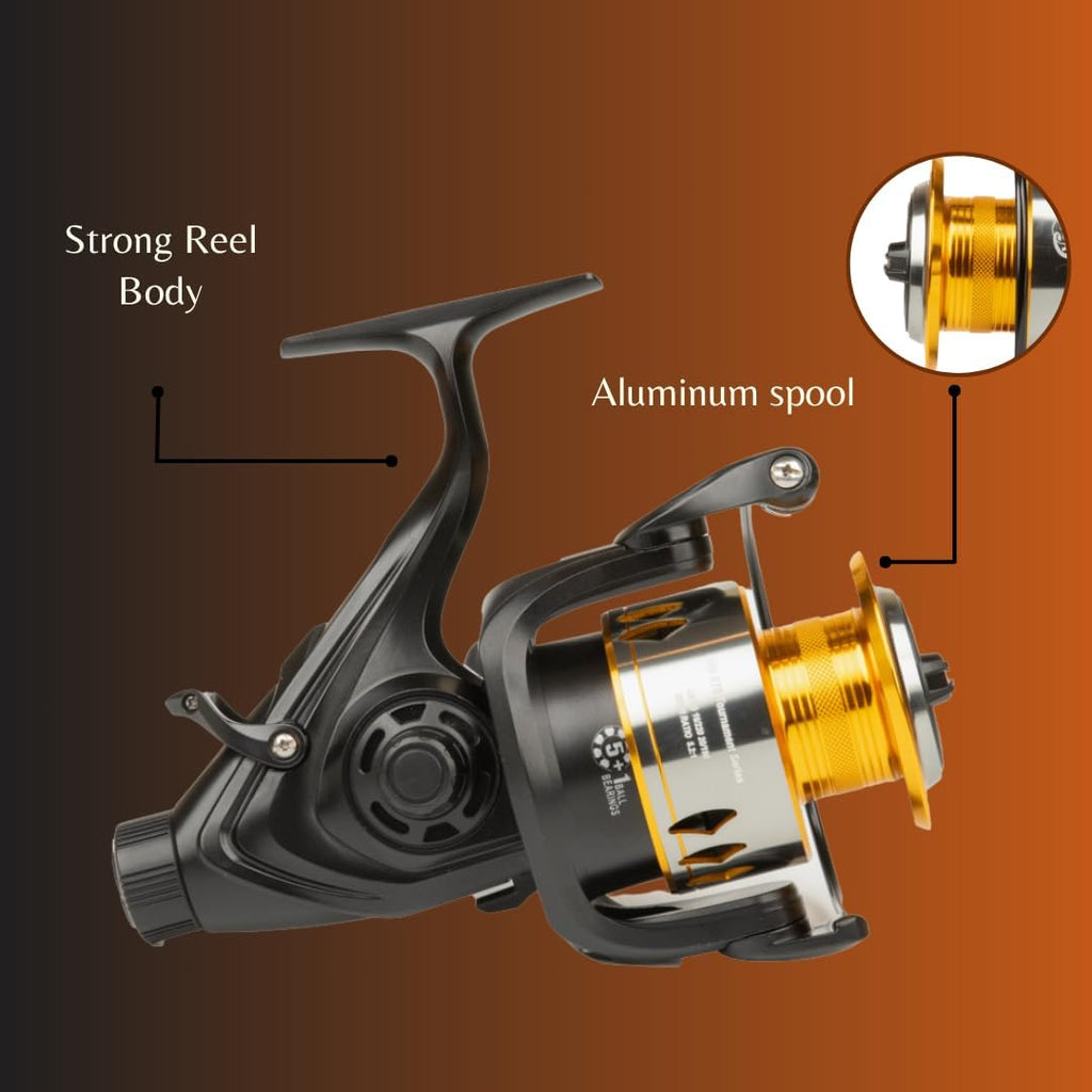 Spinning Reel 600 STS, 5.2:1 Gear, 22lb Drag, Aluminum Spool J2851