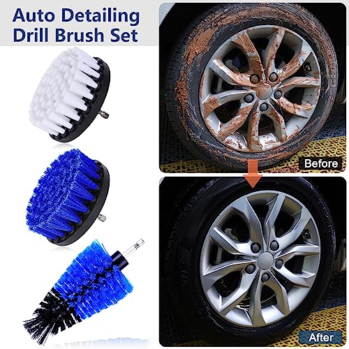 25PCS Car Detailing Kit with Drill Brush and Washing Mitt P917945