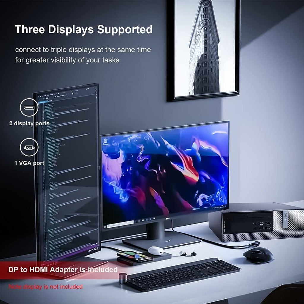 Dell OptiPlex 9020 i7 Desktop Computer, 32GB Ram 512GB SSD, Intel Core i7-4790 3.60GHz, AC7260 Built-in WiFi 5, Dual Monitor Support, DVD-RW, Windows 10 Pro 64bit, RGB Keyboard and Mouse (Renewed) C914