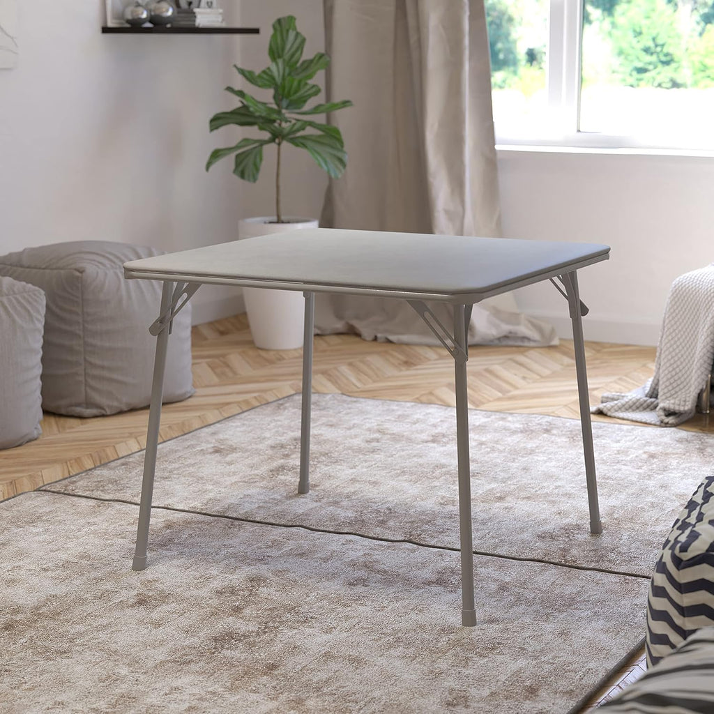 Gray Square Folding Card Table H593716