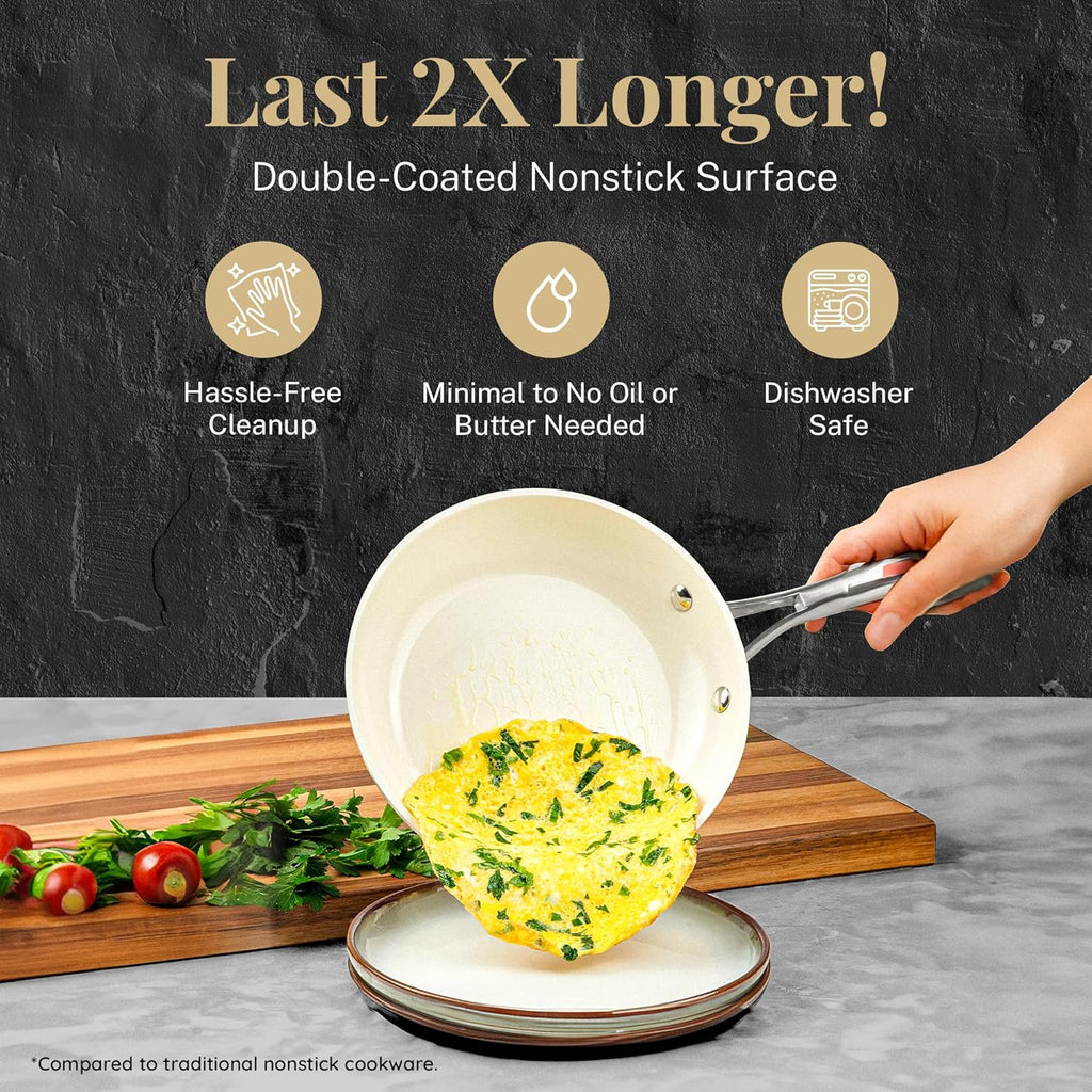 15 Piece Non Stick Ceramic Cookware Set K4434
